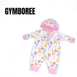 012 Gymboree Animal Print Hooded Jumpsuit